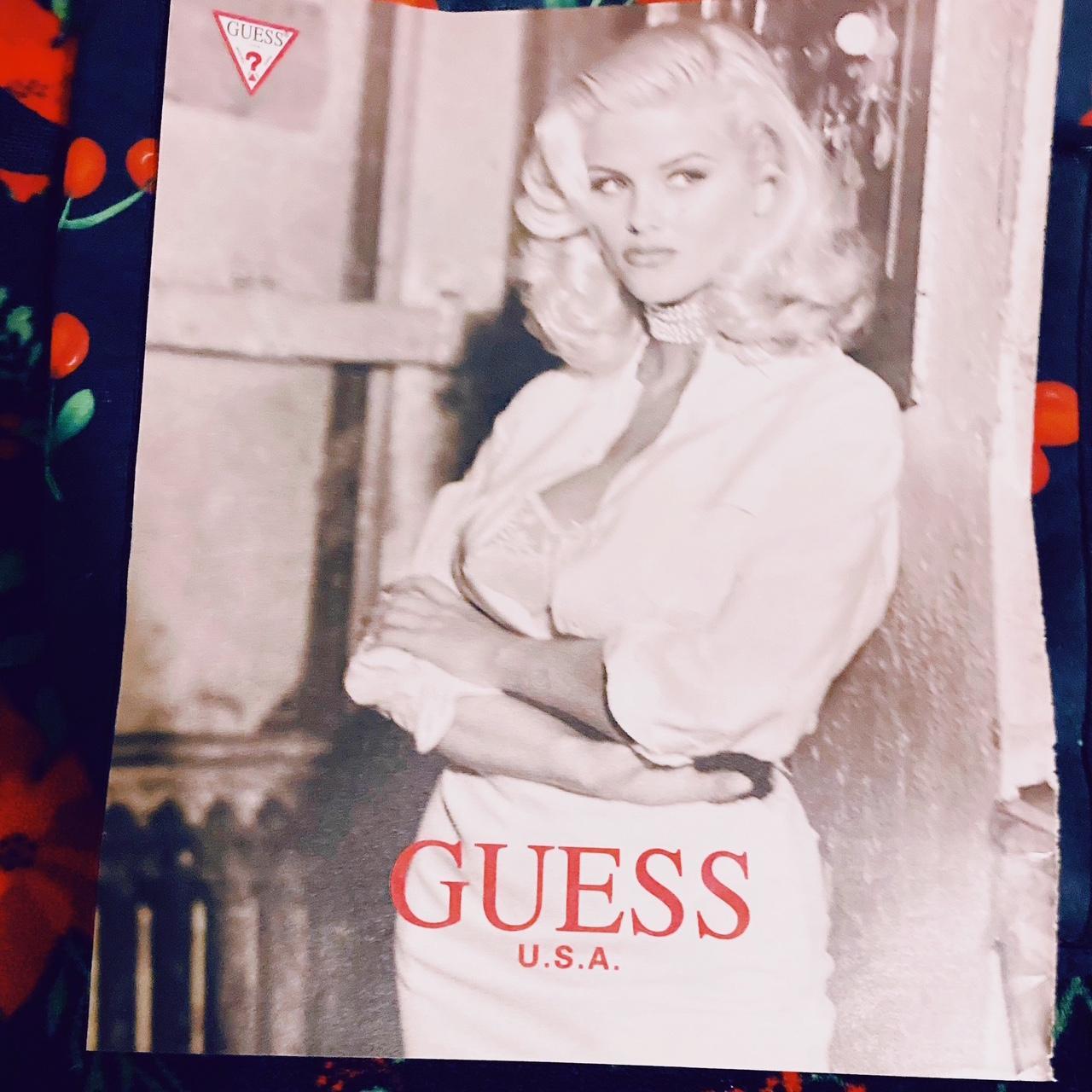 ANNA 11 x 14 Vintage GUESS ad 👑Anna Nicole Smith👑 1993