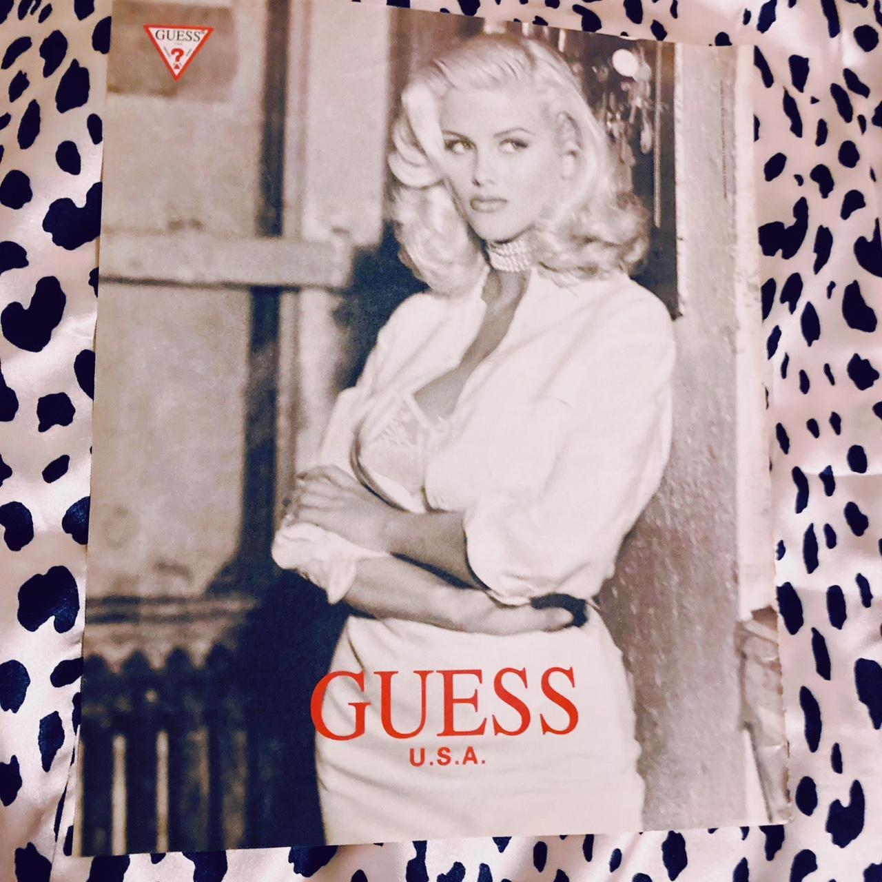 ANNA 11 x 14 Vintage GUESS ad 👑Anna Nicole Smith👑 1993