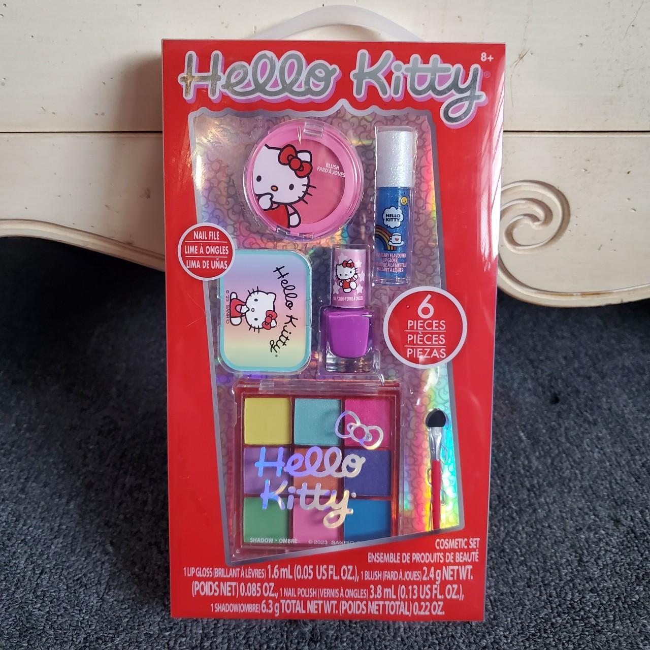 Hello Kitty Cosmetic Set New • 6 Pieces •... Depop