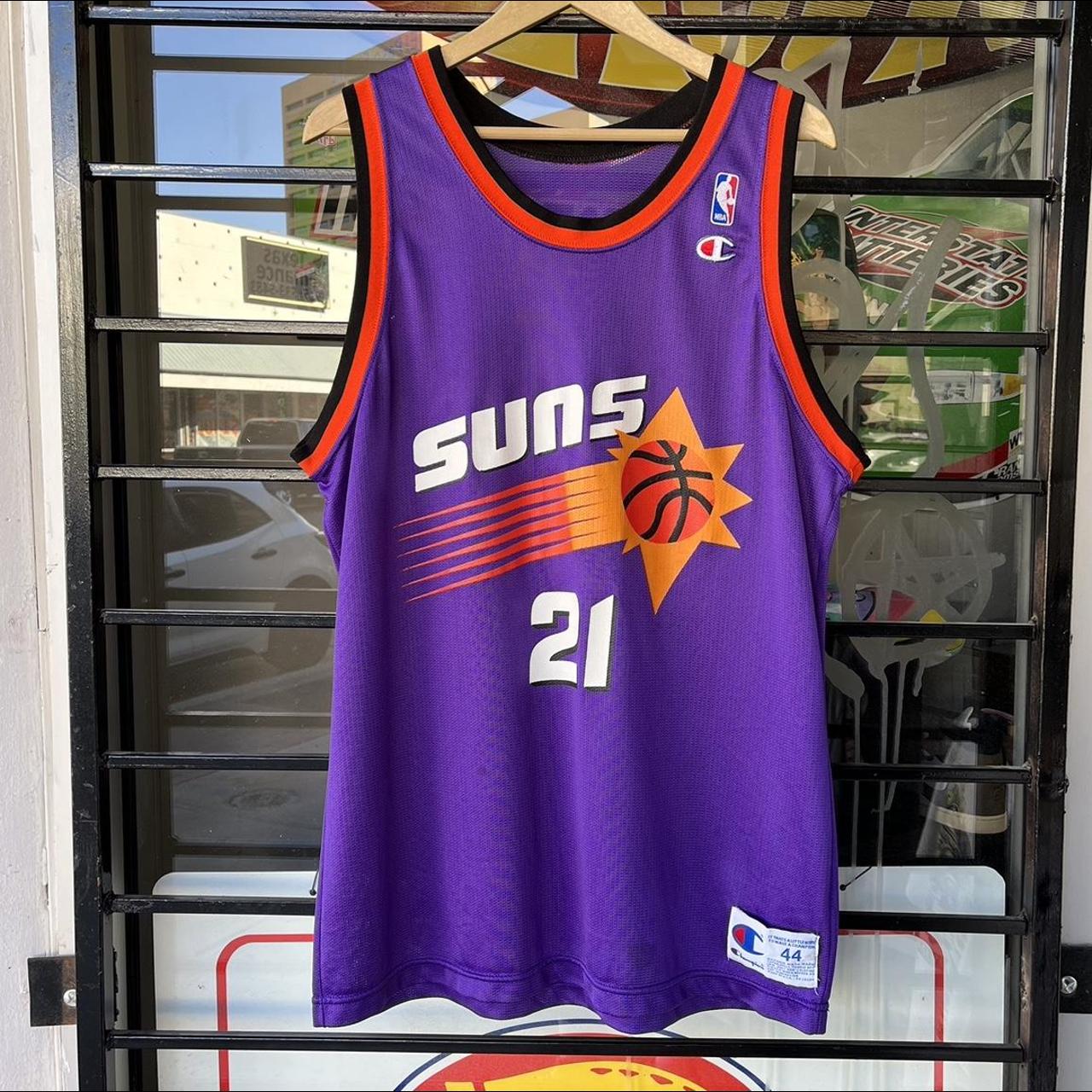 VTG 90s Phoenix Suns NBA Champion Richard Dumas... - Depop