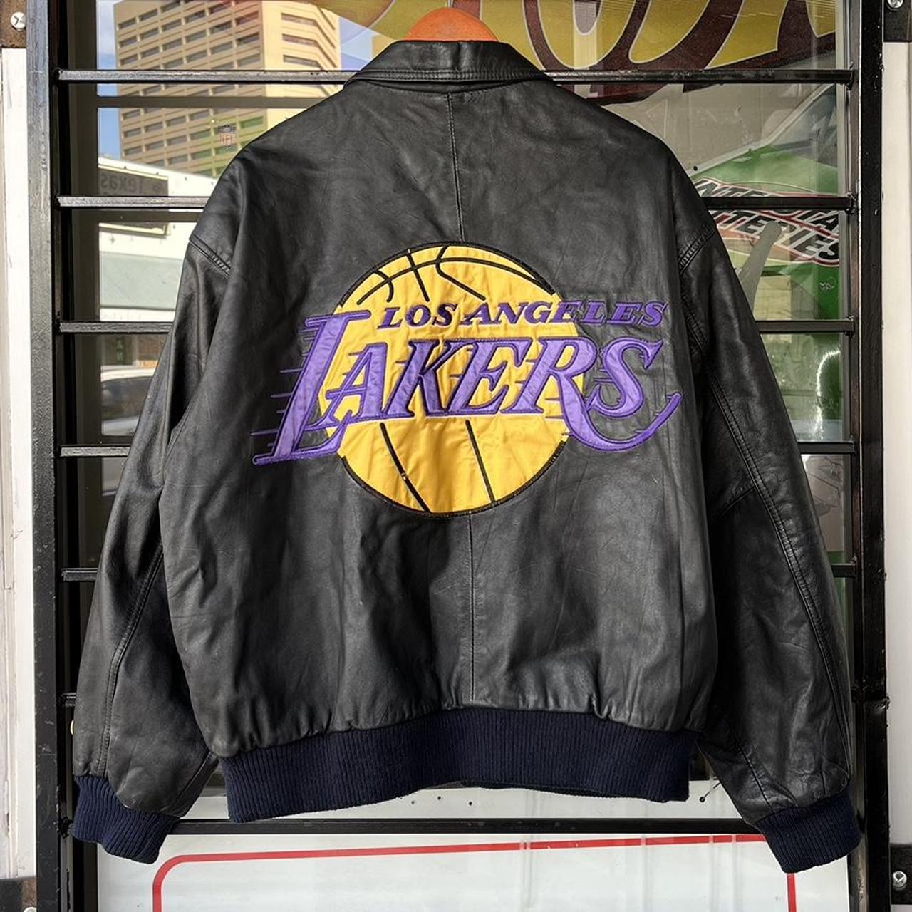 VTG 90s NBA Los Angeles Lakers Big Logo Double Sided... - Depop