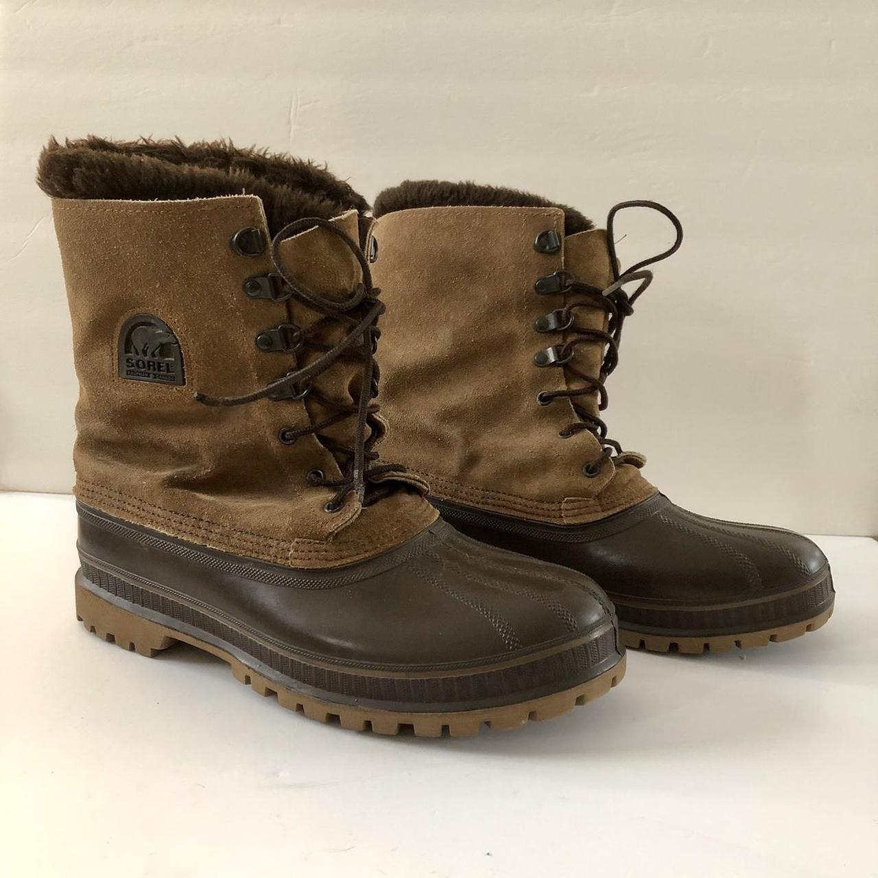 Sorel Vintage Men's Kaufman Steel Shank Boots Suede... - Depop