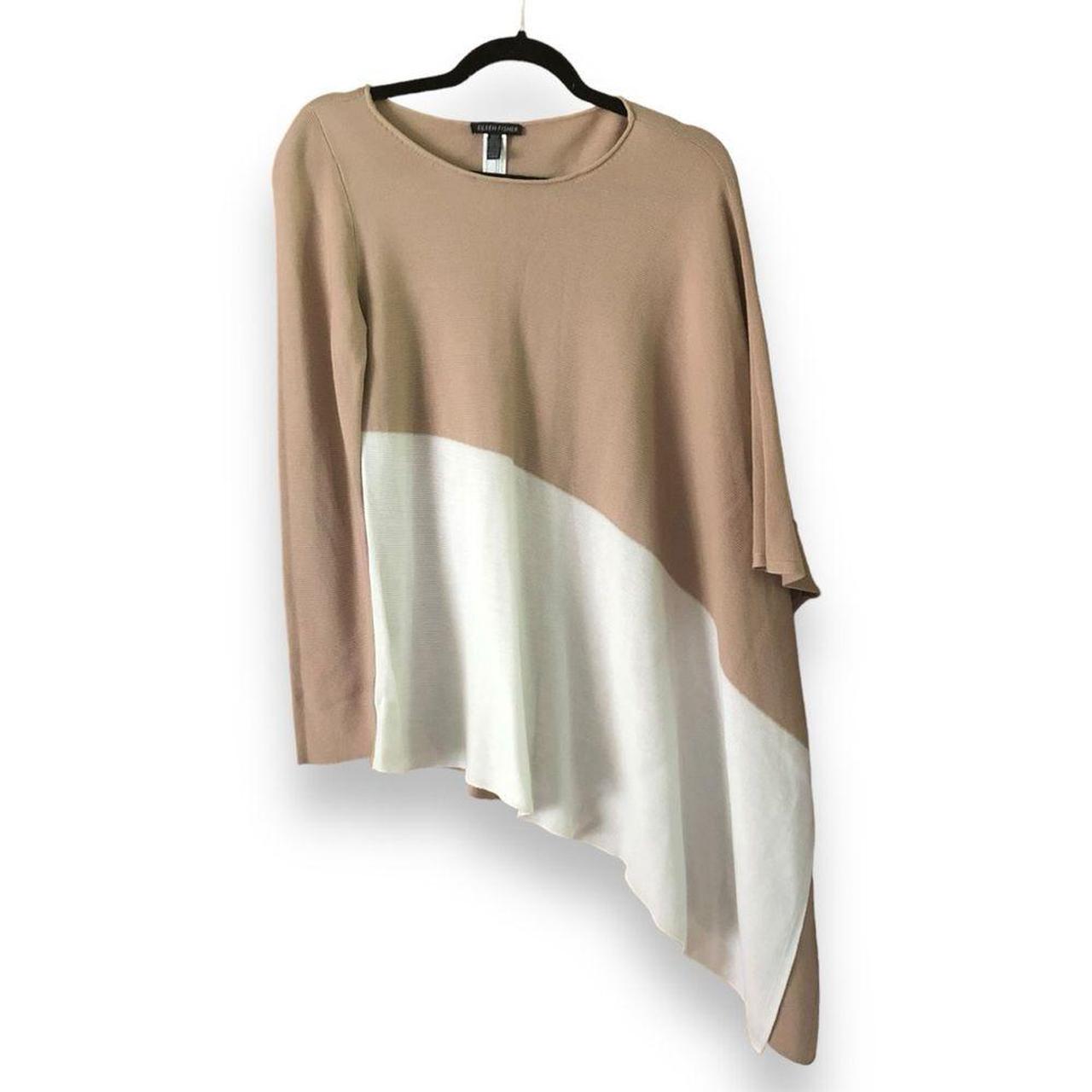 Eileen Fisher Colorblock Asymmetrical Knit