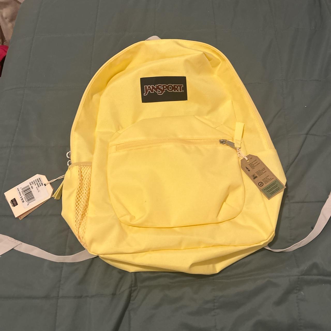 Pale yellow jansport outlet backpack