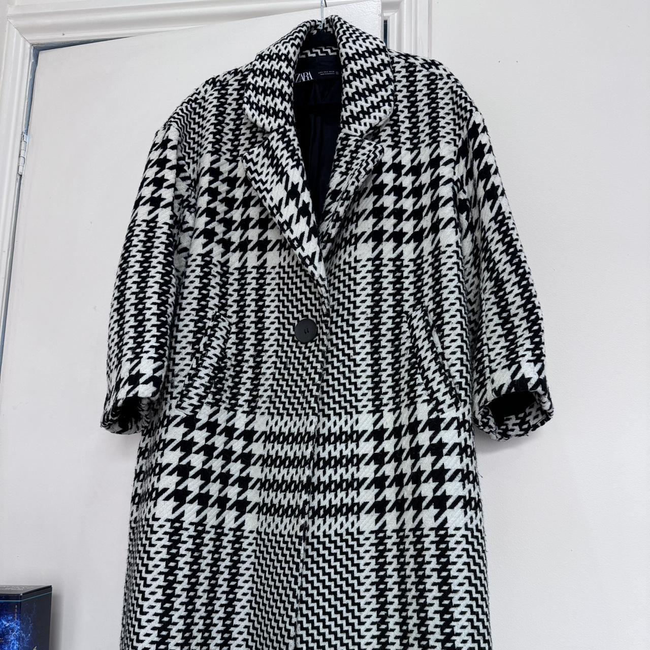 Manteau Zara Zara Blazer Pied De Poule Veste Zara Pied De Poule Rouge