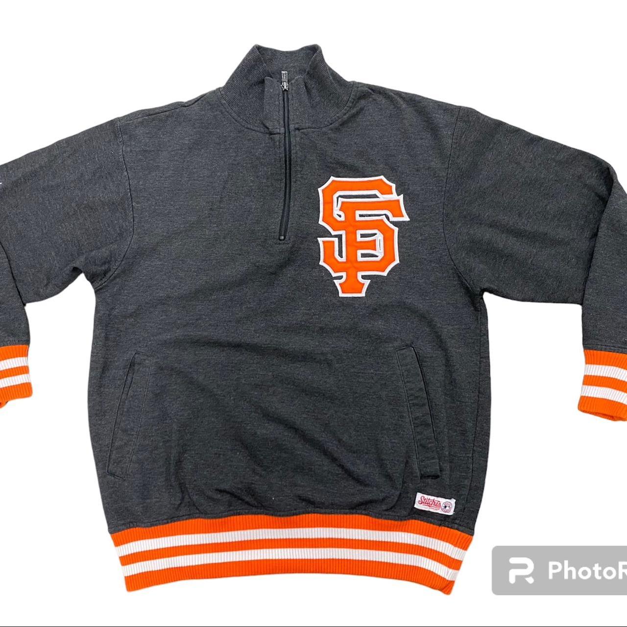 Stitches San Francisco Giants Quarter Zip Jacket - Depop