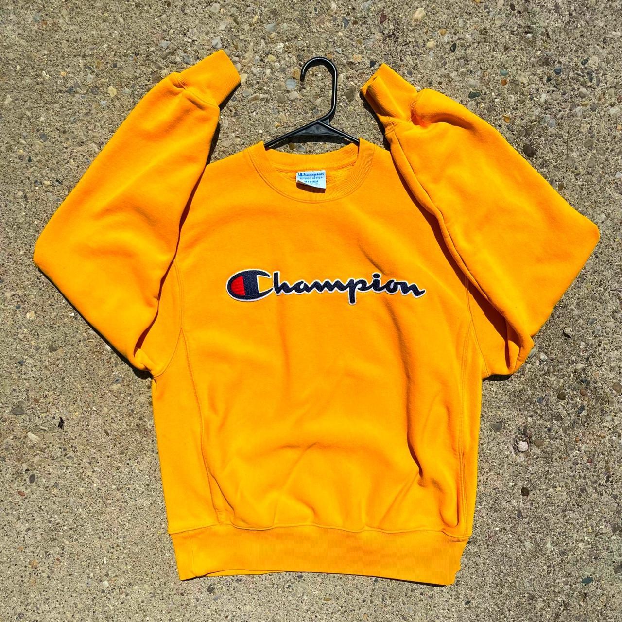 Champion sweatshirt mustard online