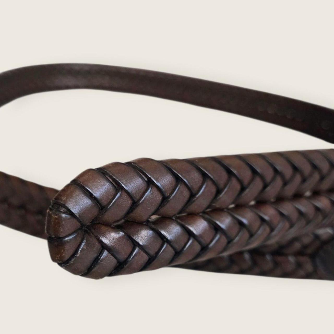 Fossil Men's Belt - Brown – FOSSIL Leather Braid … - image 3