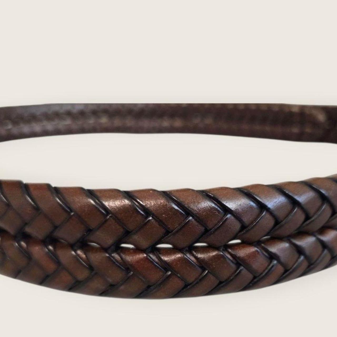 Fossil Men's Belt - Brown – FOSSIL Leather Braid … - image 2