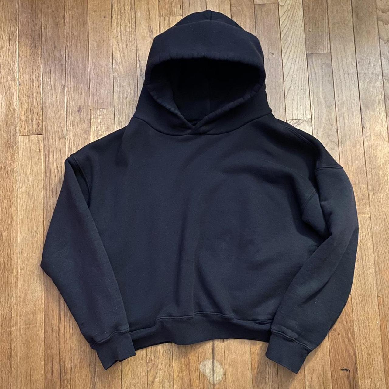 Los Angeles Apparel Puffy Hoodie with Side Pockets... - Depop