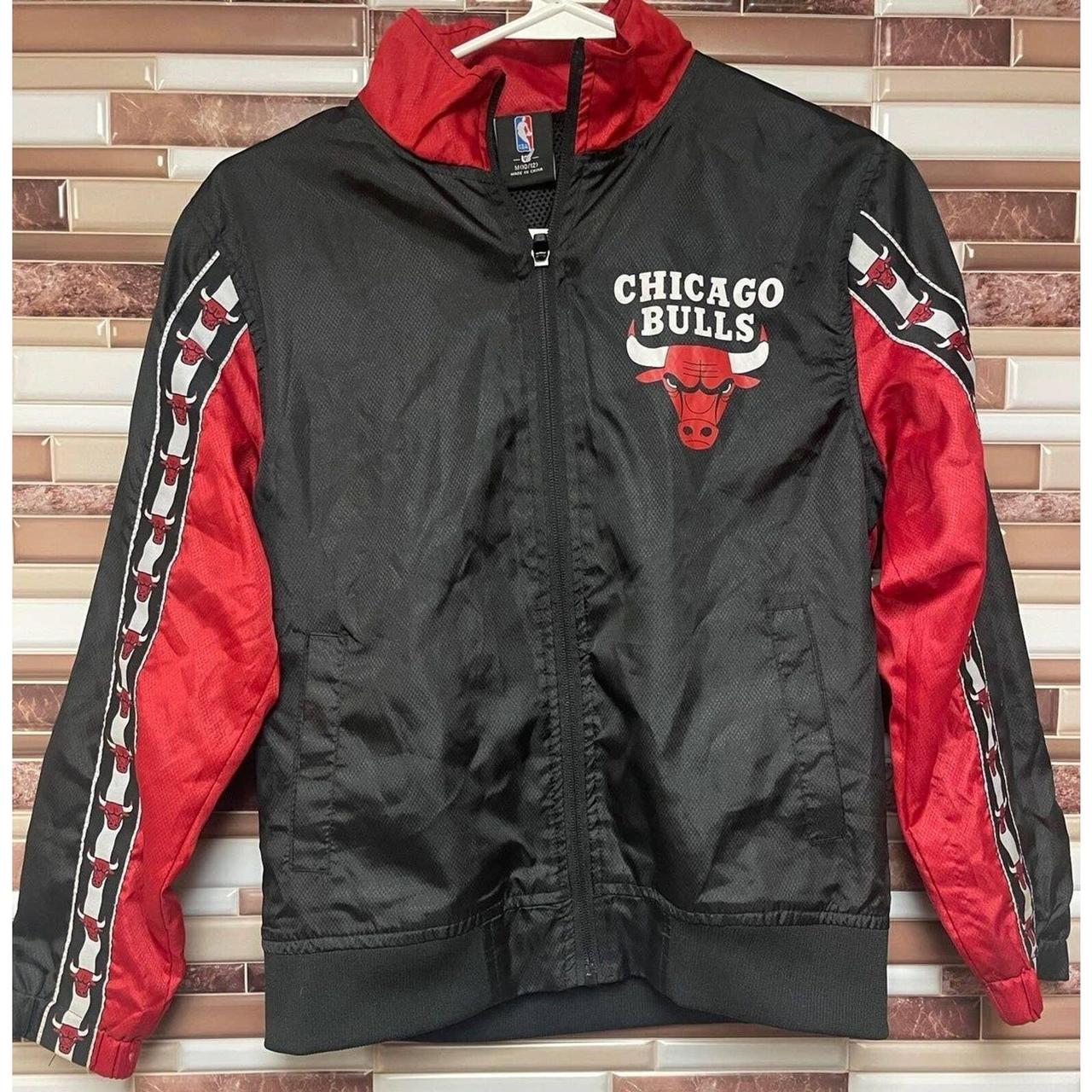 NBA Chicago Bulls Youth Size M (10/12) Light Jacket.... - Depop