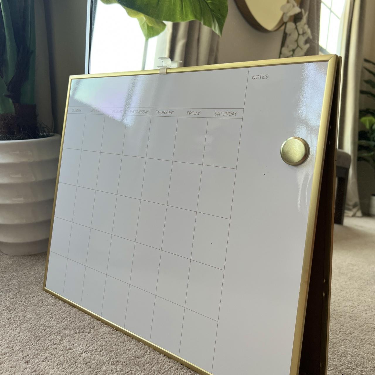 16x20in Gold framed dry erase calendar I don’t have... Depop