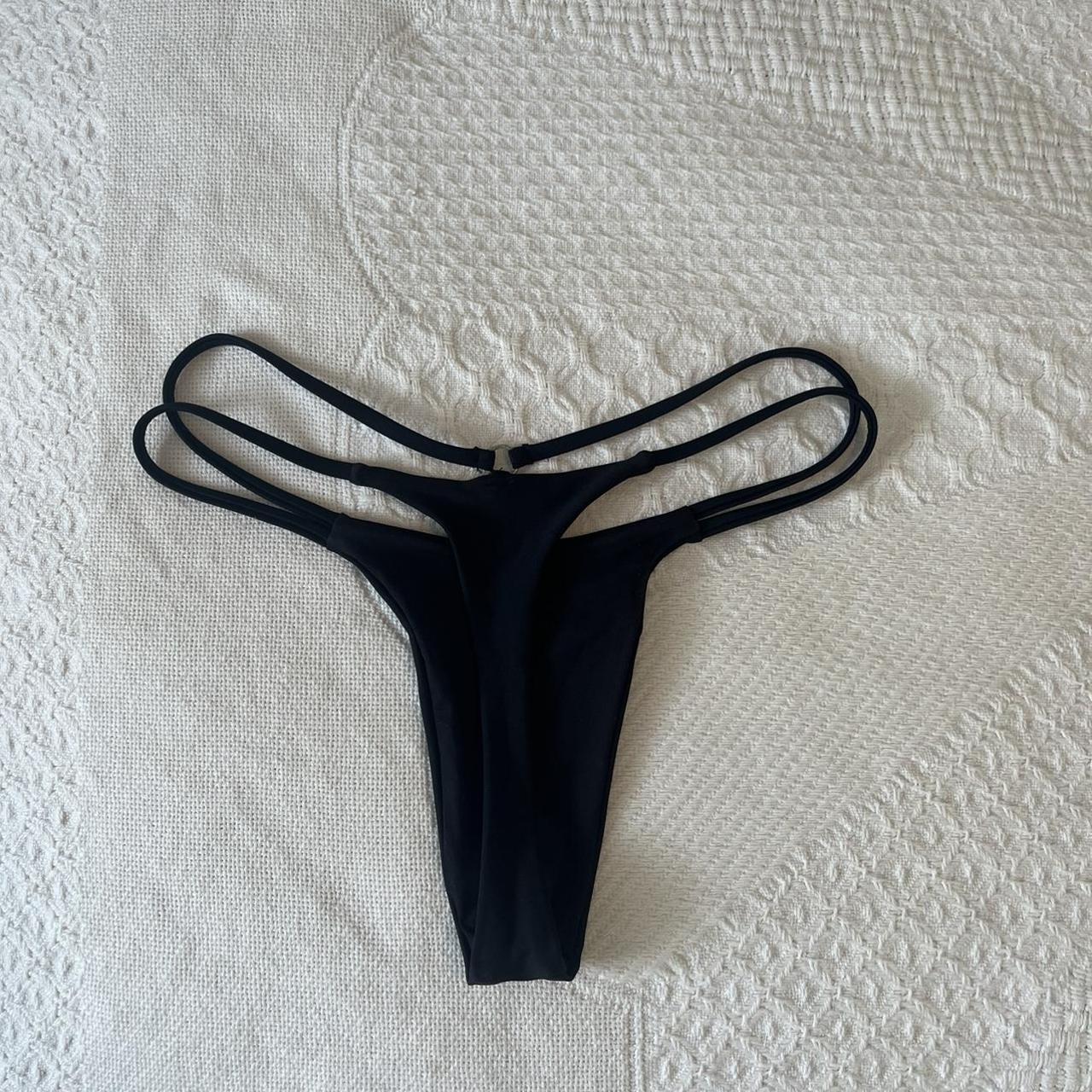 Frankies Bikinis Women's Black Swimsuitonepiece Depop