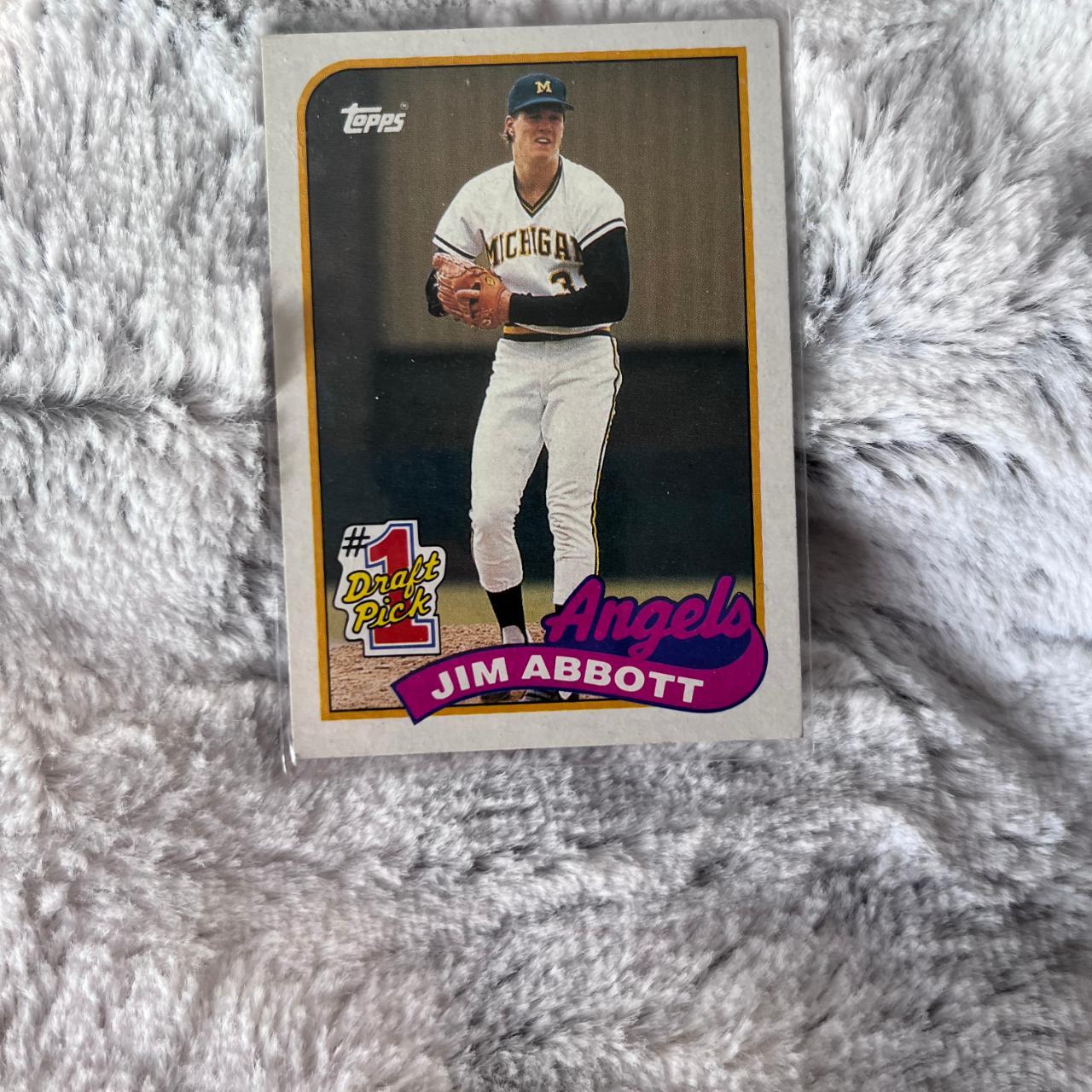 Jim Abbott rookie baseball card #573 (GREAT - Depop