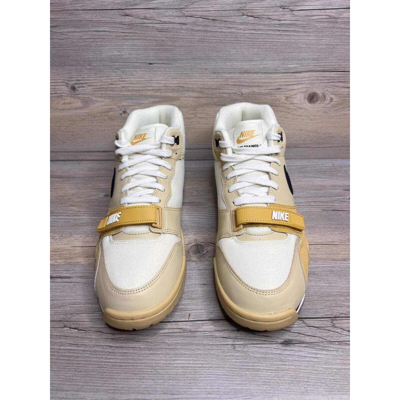 mens cream nike trainers