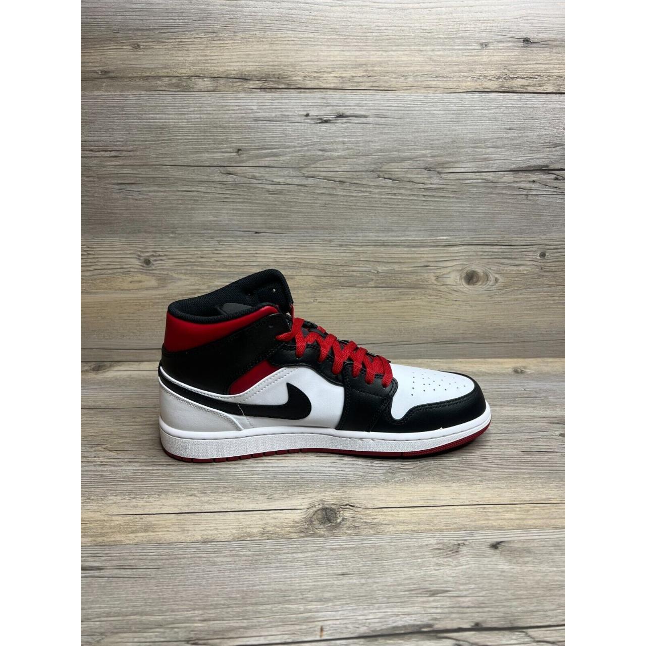 Nike Air Jordan 1 Mid Mens Size 11 White Gym Red | Depop