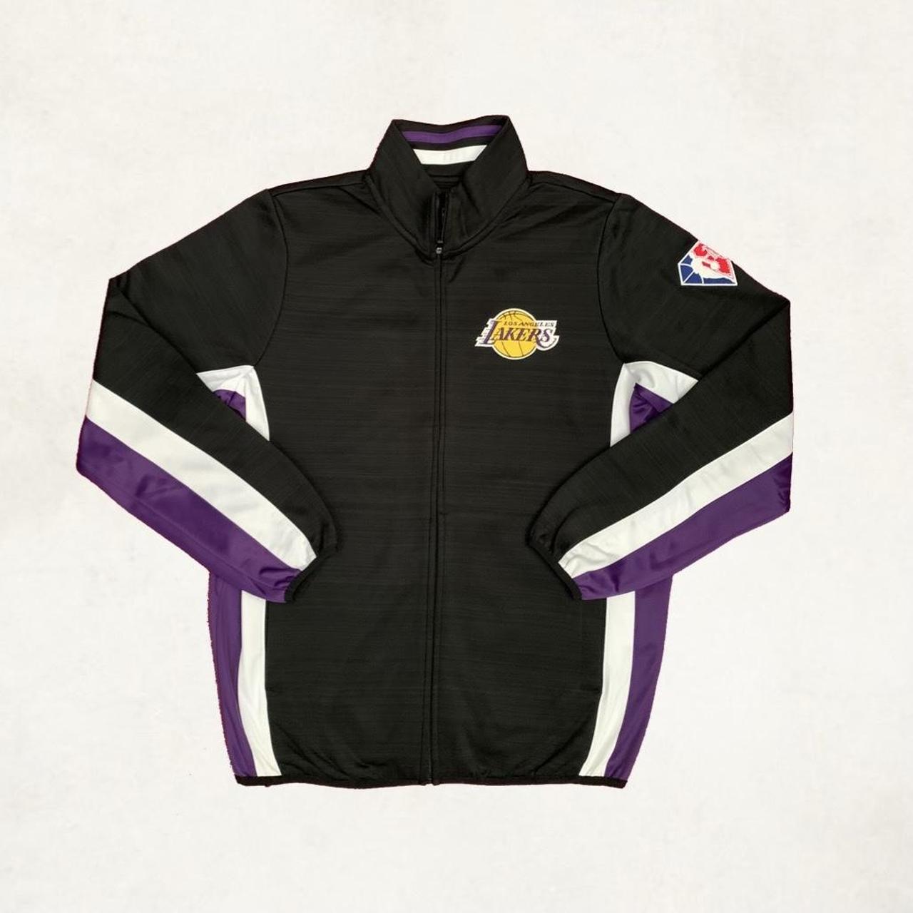 Mitchell & Ness L.a. Lakers Track Jacket In Black for Men