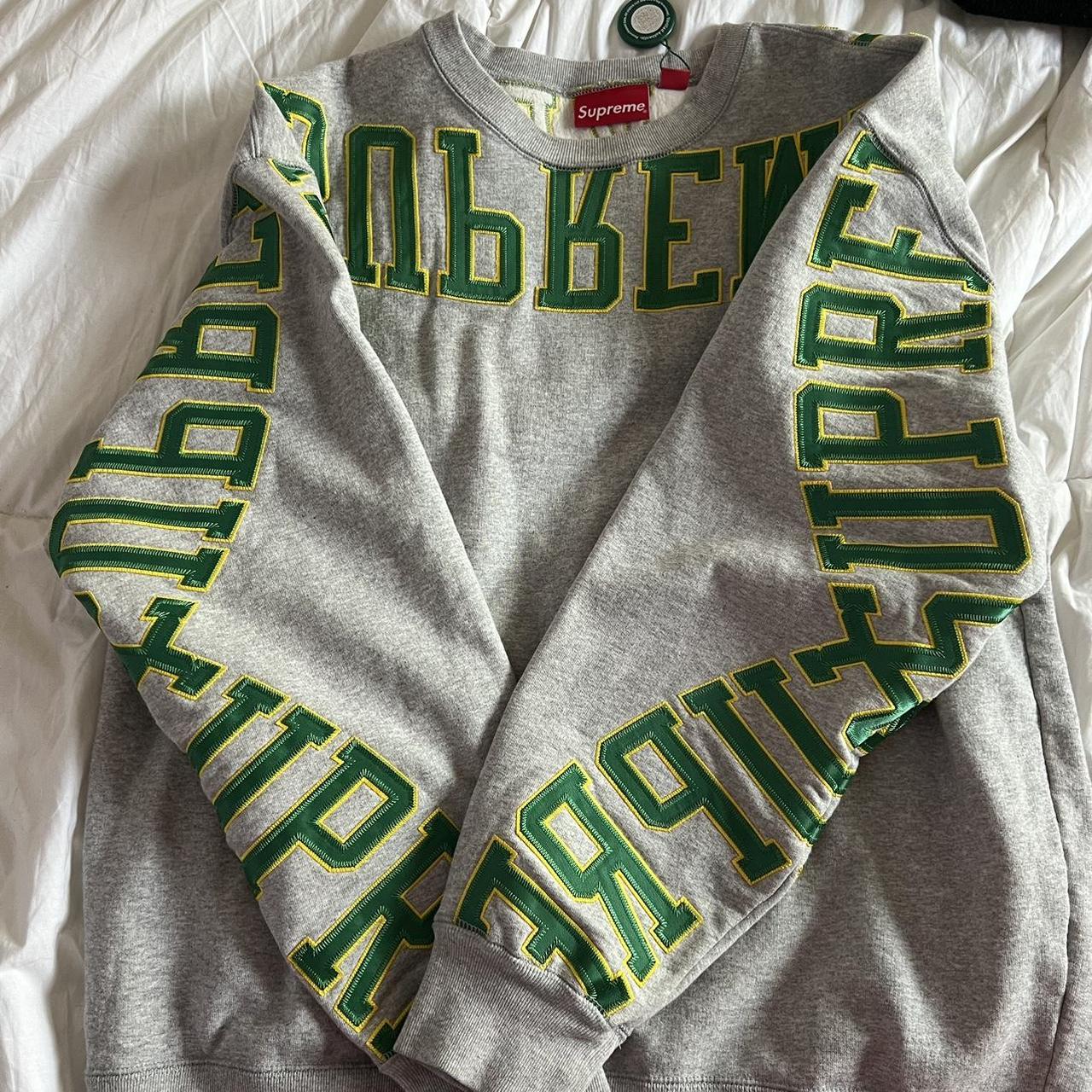 Green hot sale supreme jumper