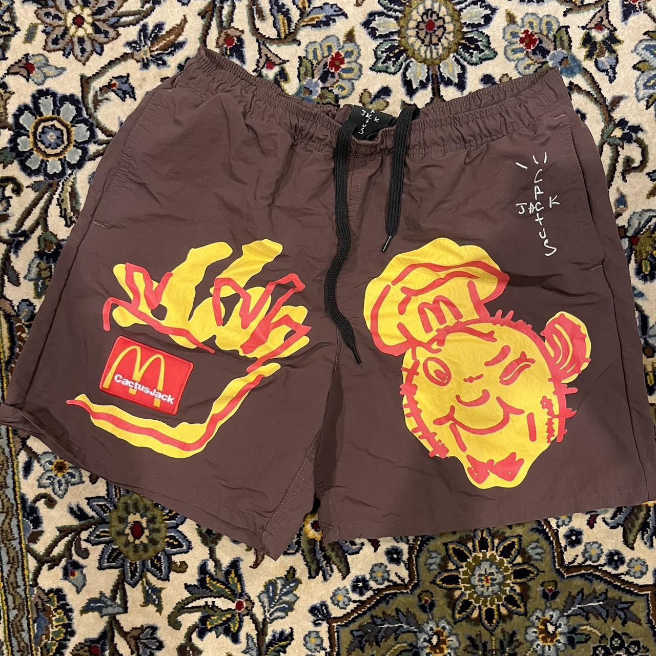 Travis Scott x McDonald's Illustration II Shorts Brown Men's