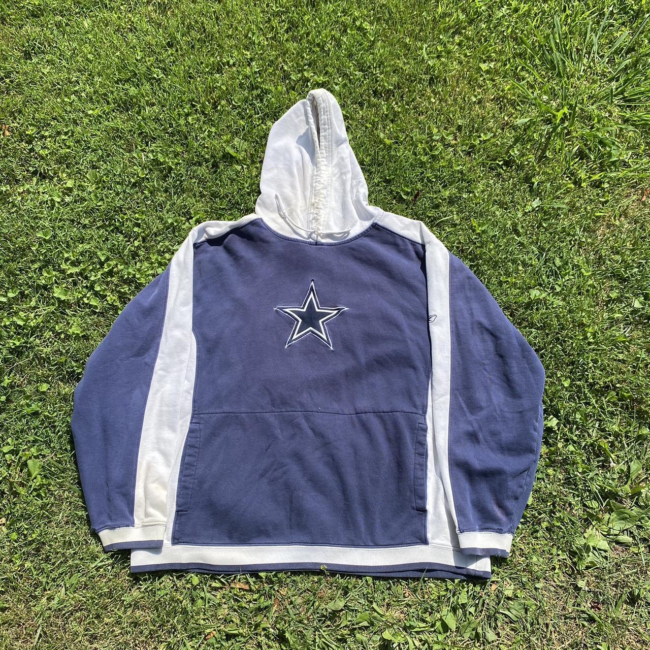 Vintage 90s-00 Dallas cowboys Rebook Hoodie Size L - Depop