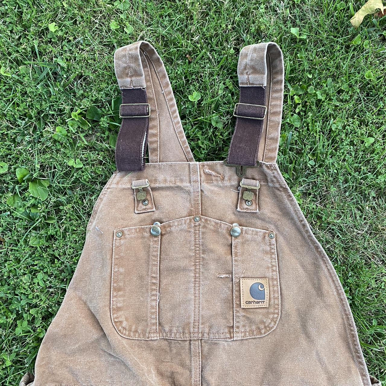 Carhartt work overalls size 42x32 great condition... Depop