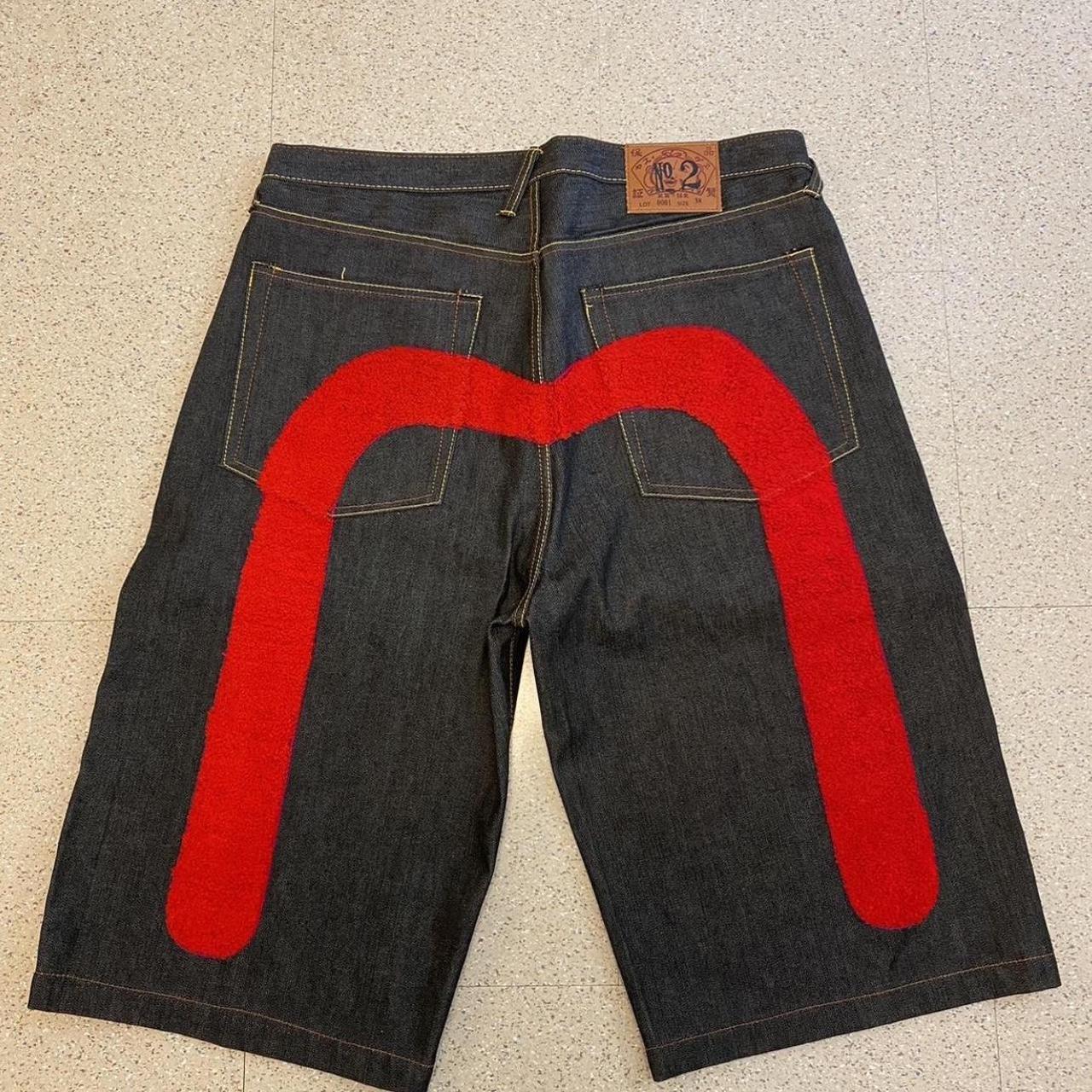 Evisu Jorts Waist 38” Length 30” Leg Opening Depop