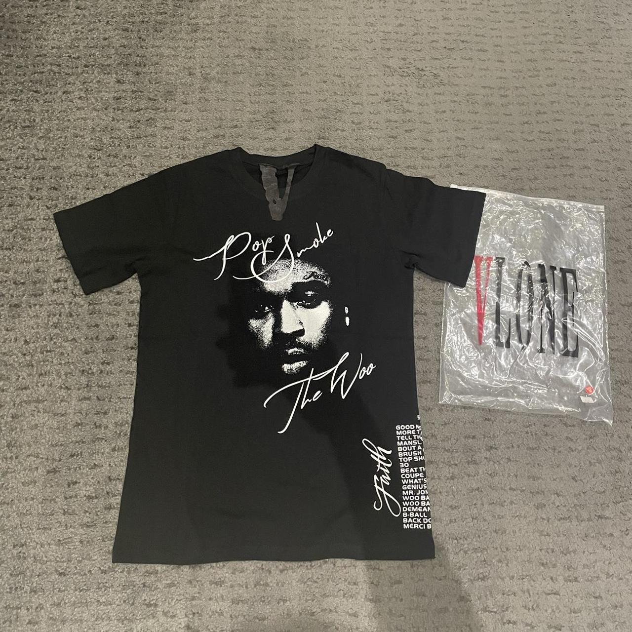 Vlone Men's Black And White T-shirt 