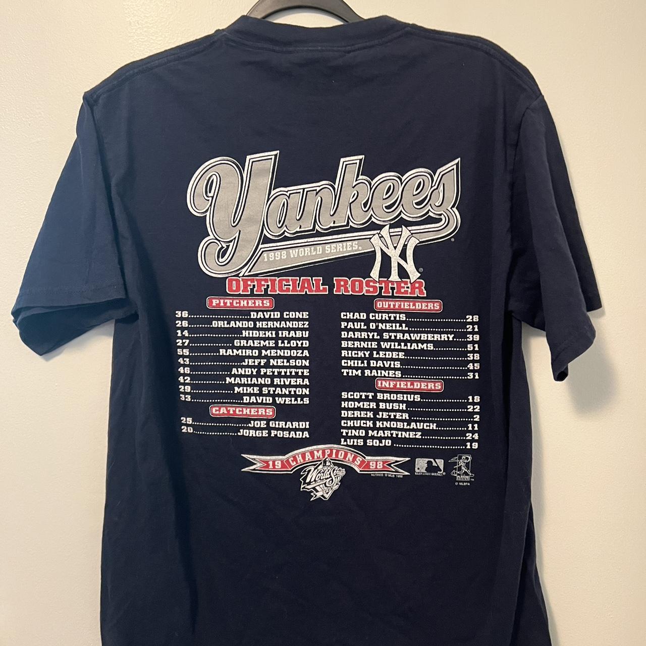 Yankees vintage 98 world series shirt. Marked as - Depop