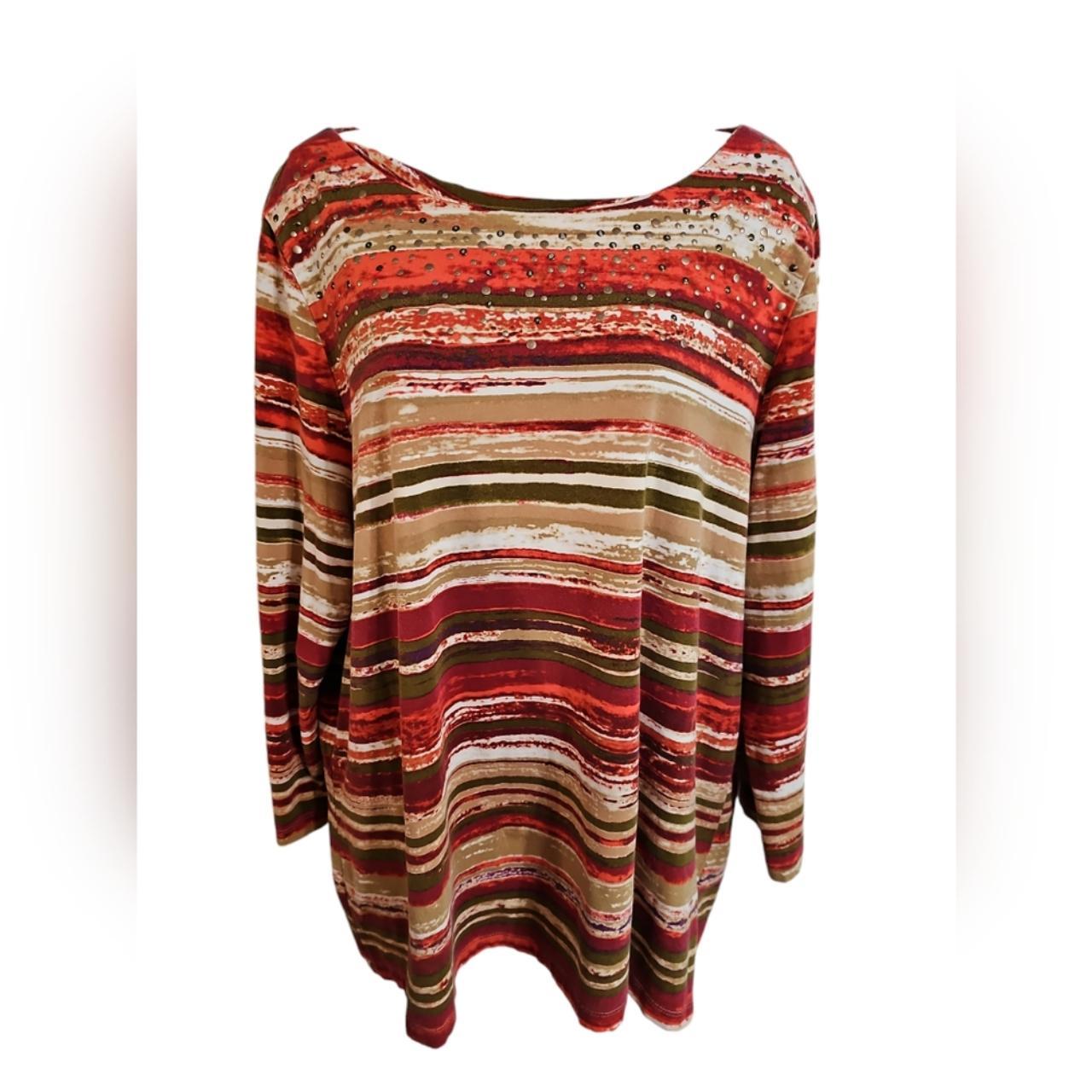 Ruby Rd. Women's Sweater - Red/Orange - XL – Ruby… - image 2