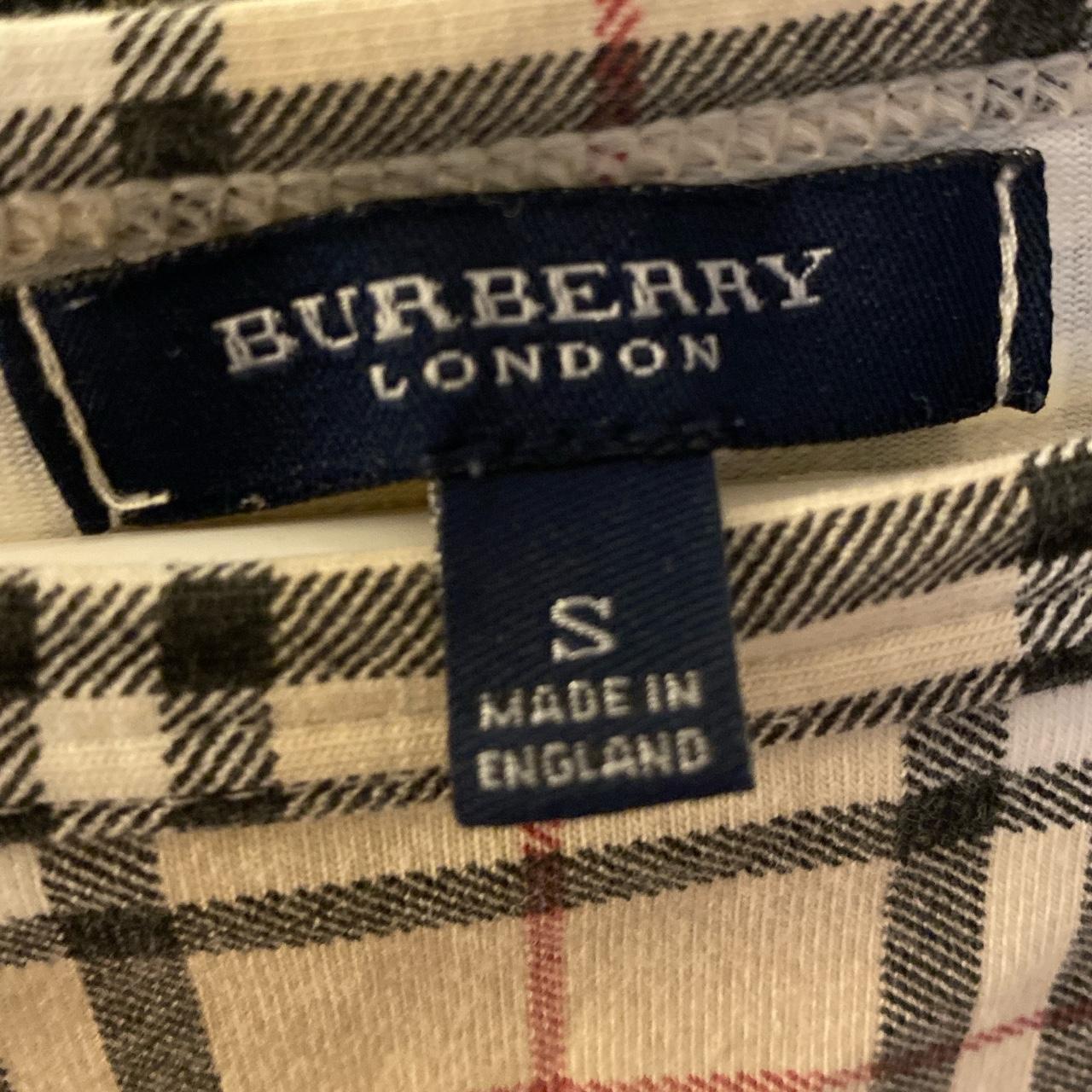 Burberry Brit - Dark Purple, Orange & Black Plaid Button-Up Flannel Sz –  Current Boutique