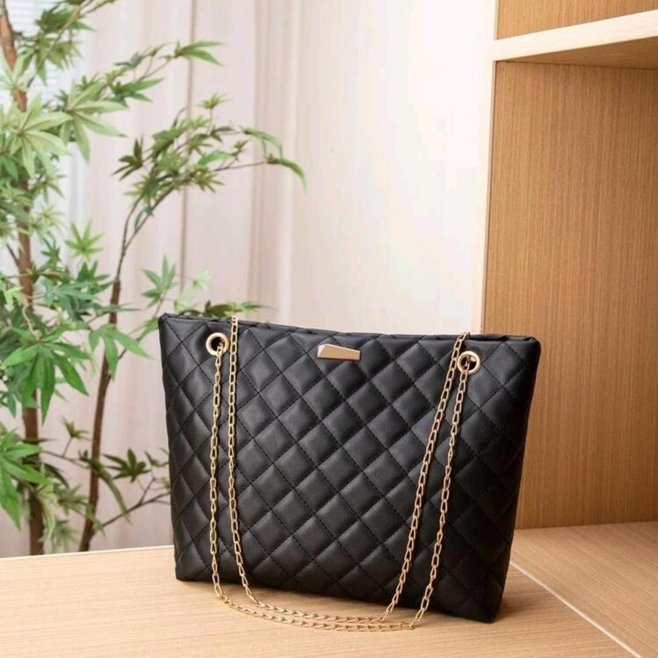 Finer Things Black Quilted Purse