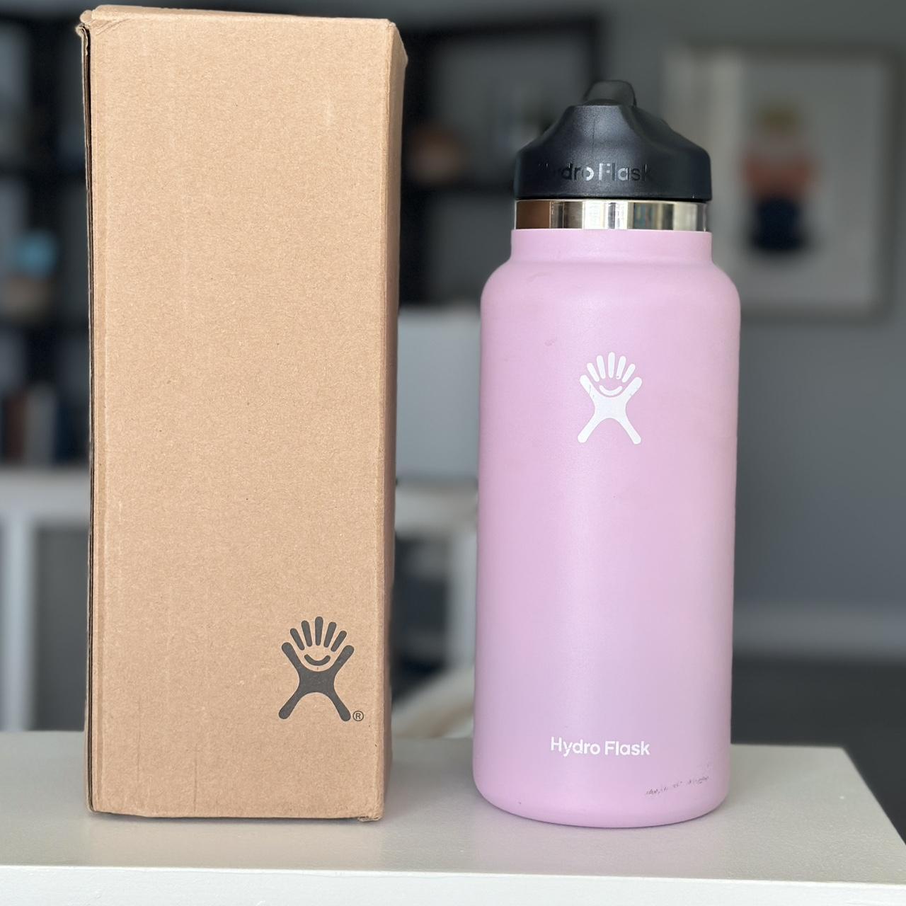 - pink/lavender hydro flask - minor flaws such as... - Depop