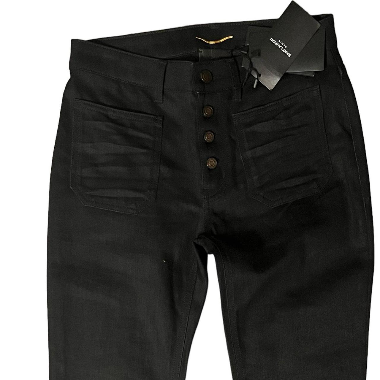 SAINT LAURENT, YSL Flare jeans front pockets...