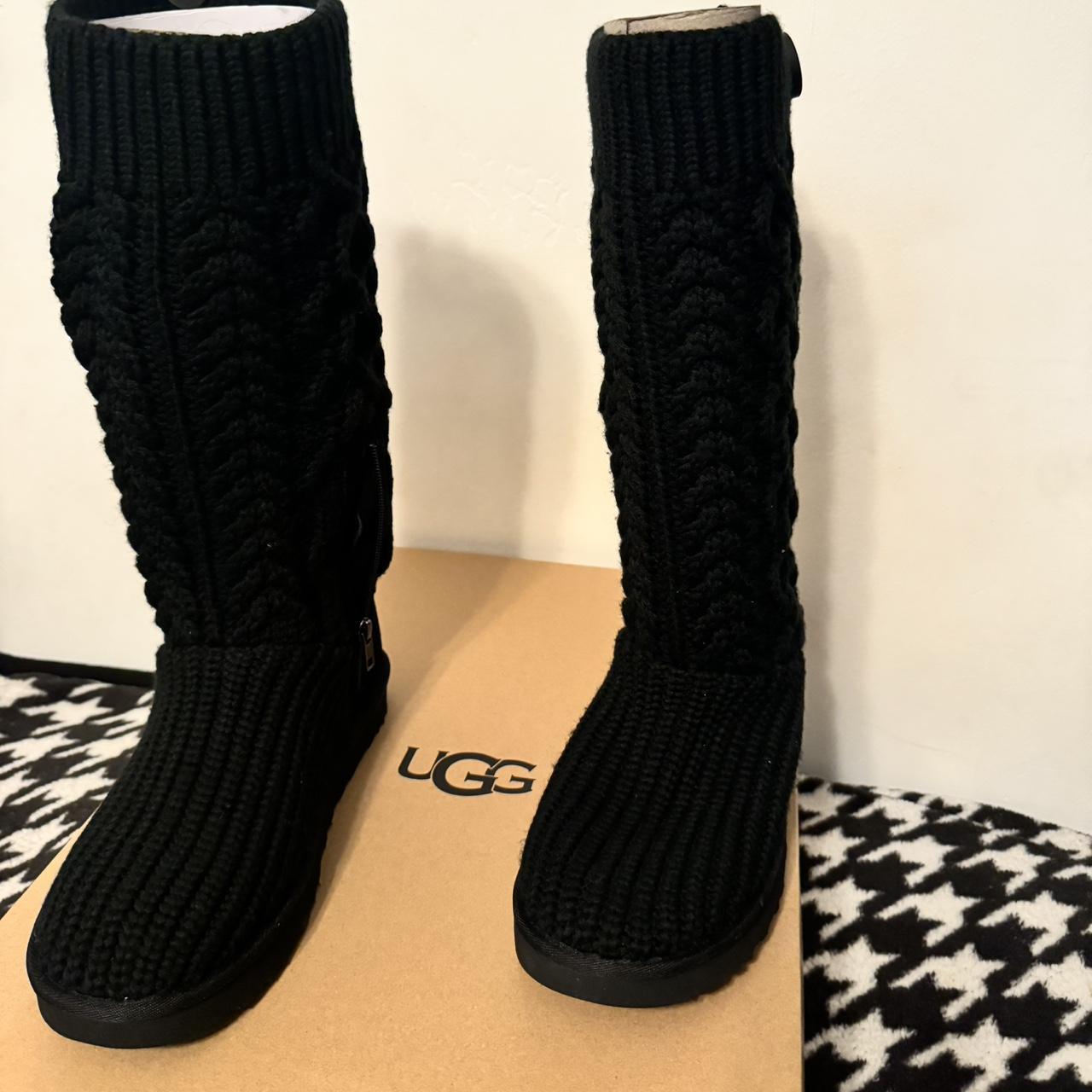 Womens UGG Classic Cardi Cabled Knit Boot