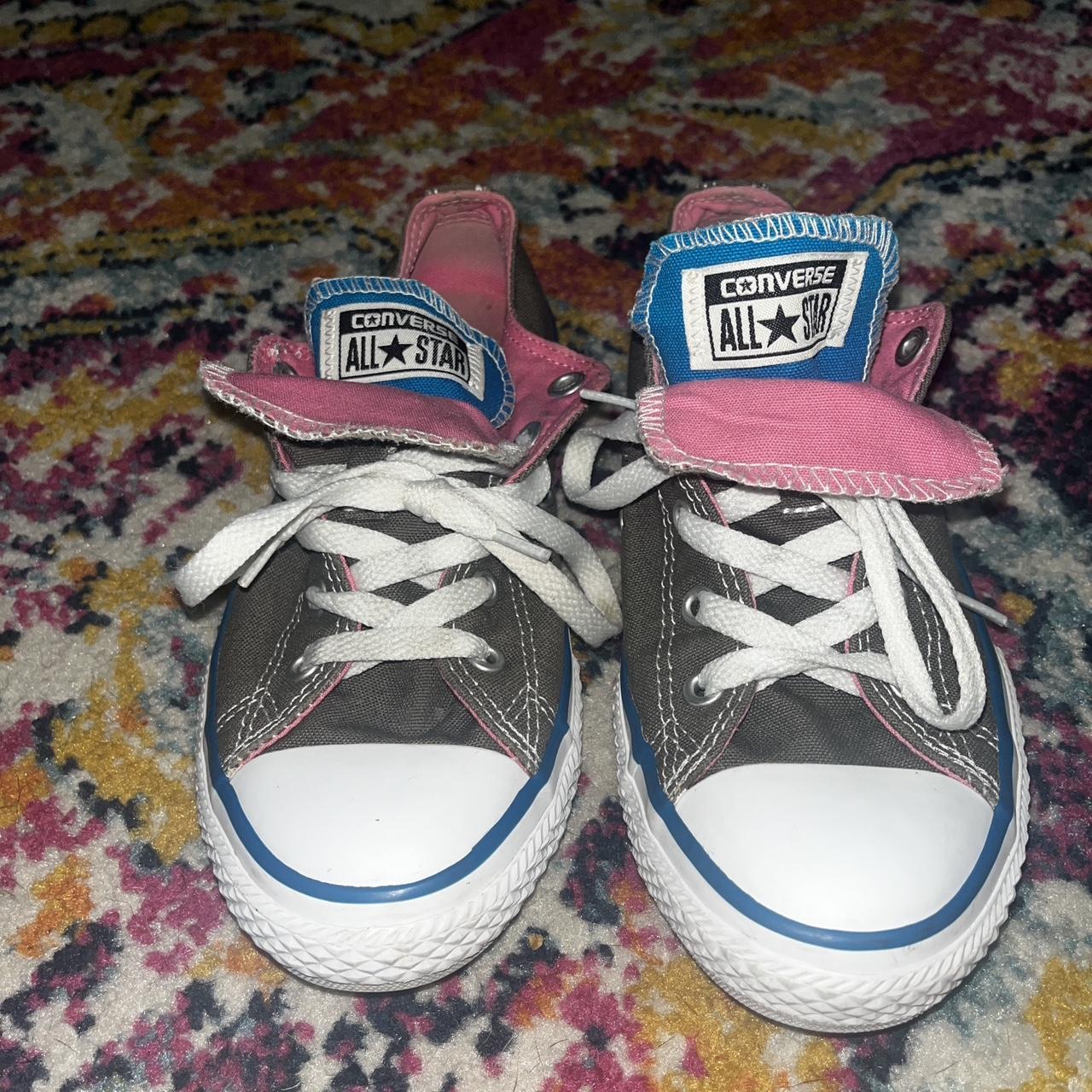 Childrens converse double tongue best sale