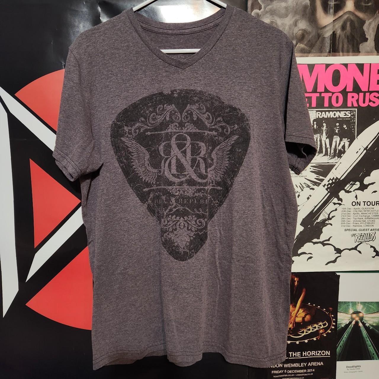 Rock and republic shirt. Size label faded but fits... Depop
