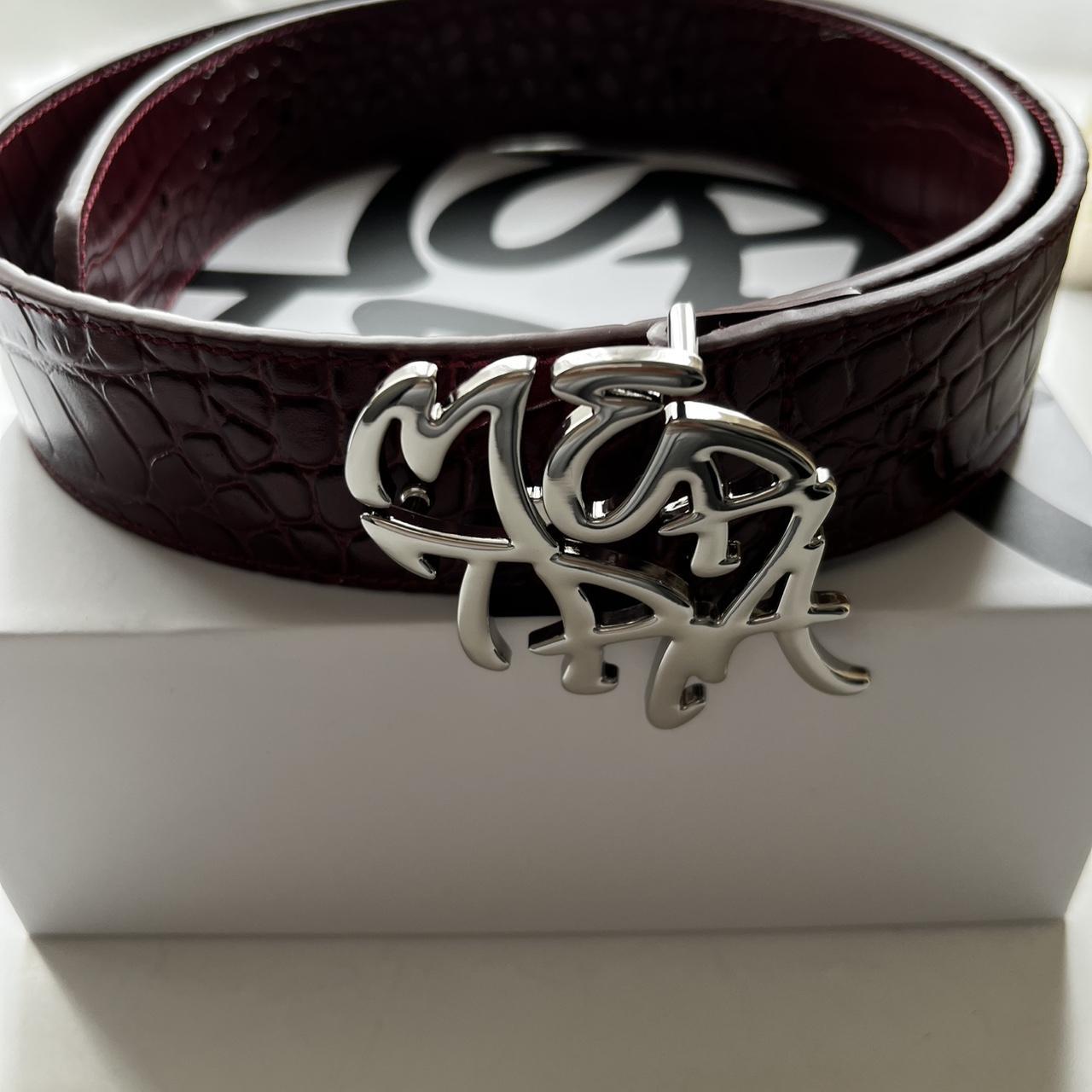 小物 mertra Alligator Skin Belt (Wine) S-M Mertra alligator skin belt wine / size s-m / Bought | Depop