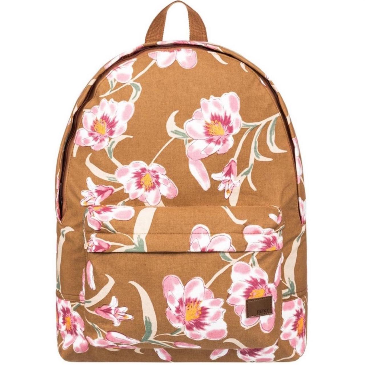 Floral Roxy Backpack - Depop