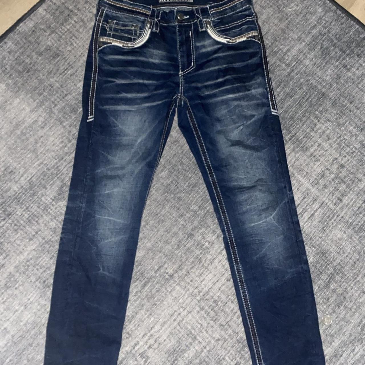 Straight fit affliction jeans made in USA #sematary... - Depop