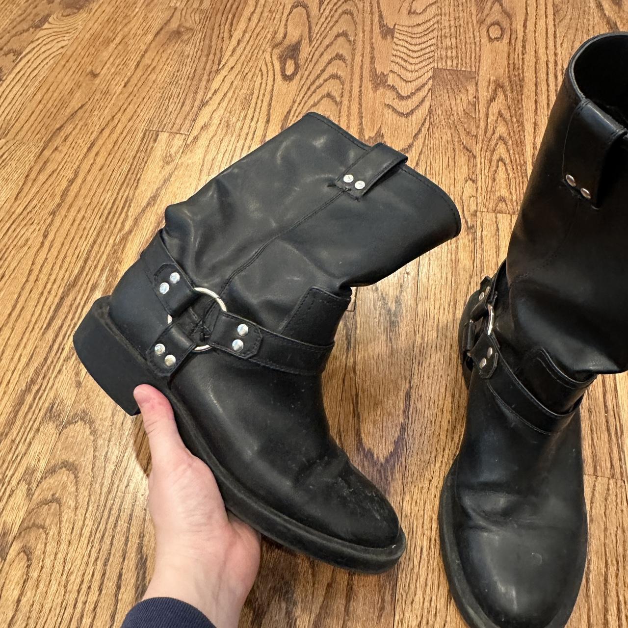 Zara Women's Biker Boots - Black - US 8.5 – Women… - image 3
