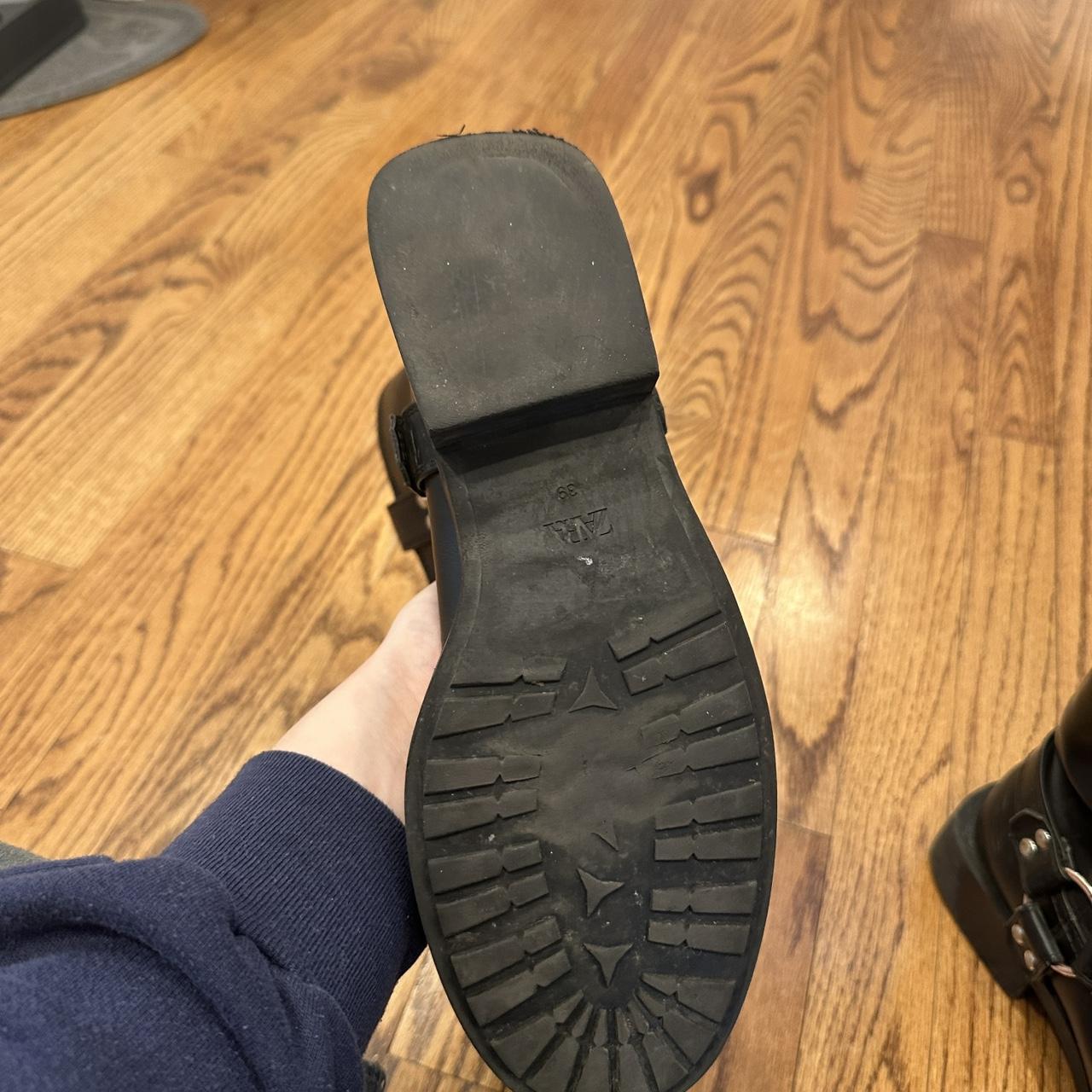 Zara Women's Biker Boots - Black - US 8.5 – Women… - image 5