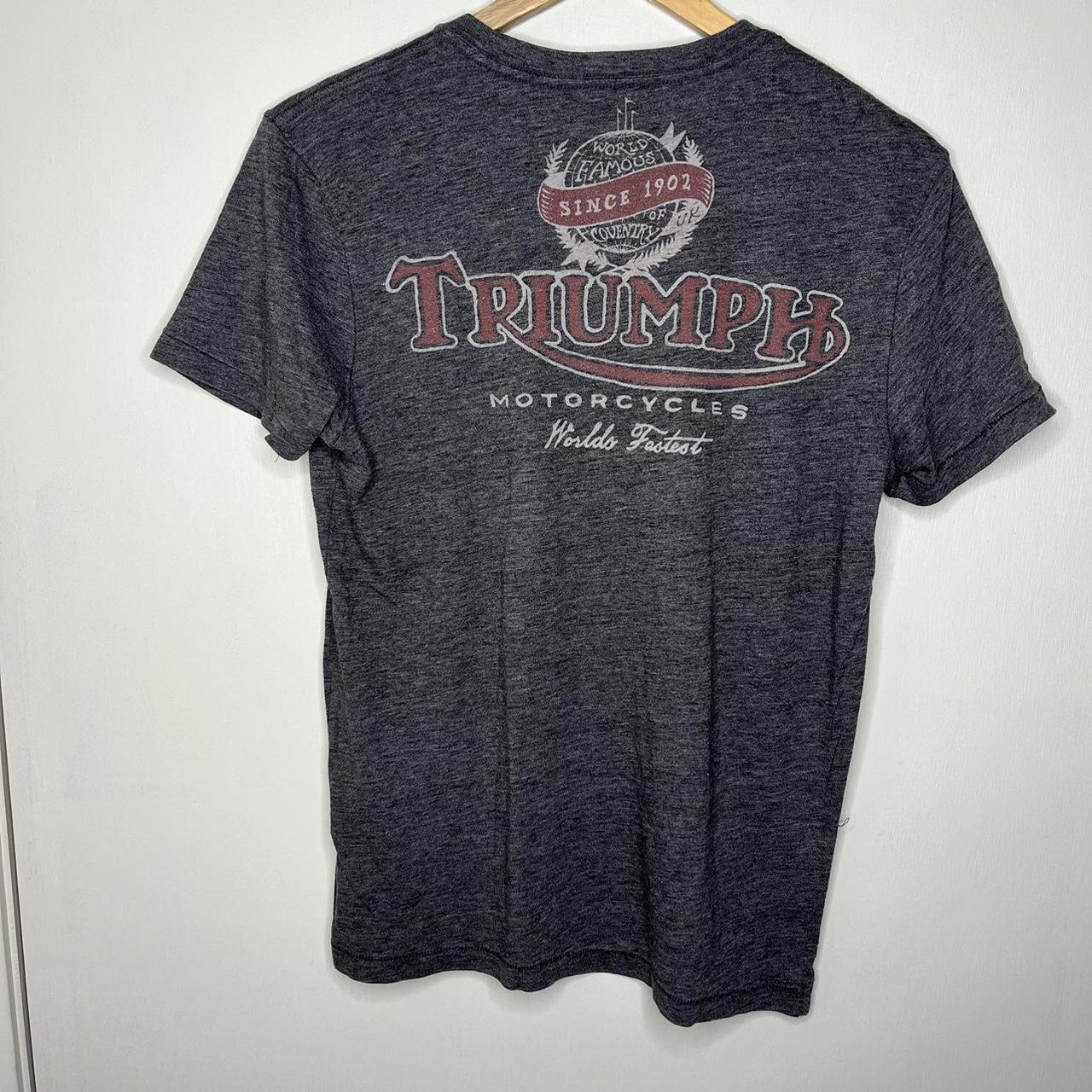 Lucky Brand Triumph t-shirt. Size small, but could - Depop