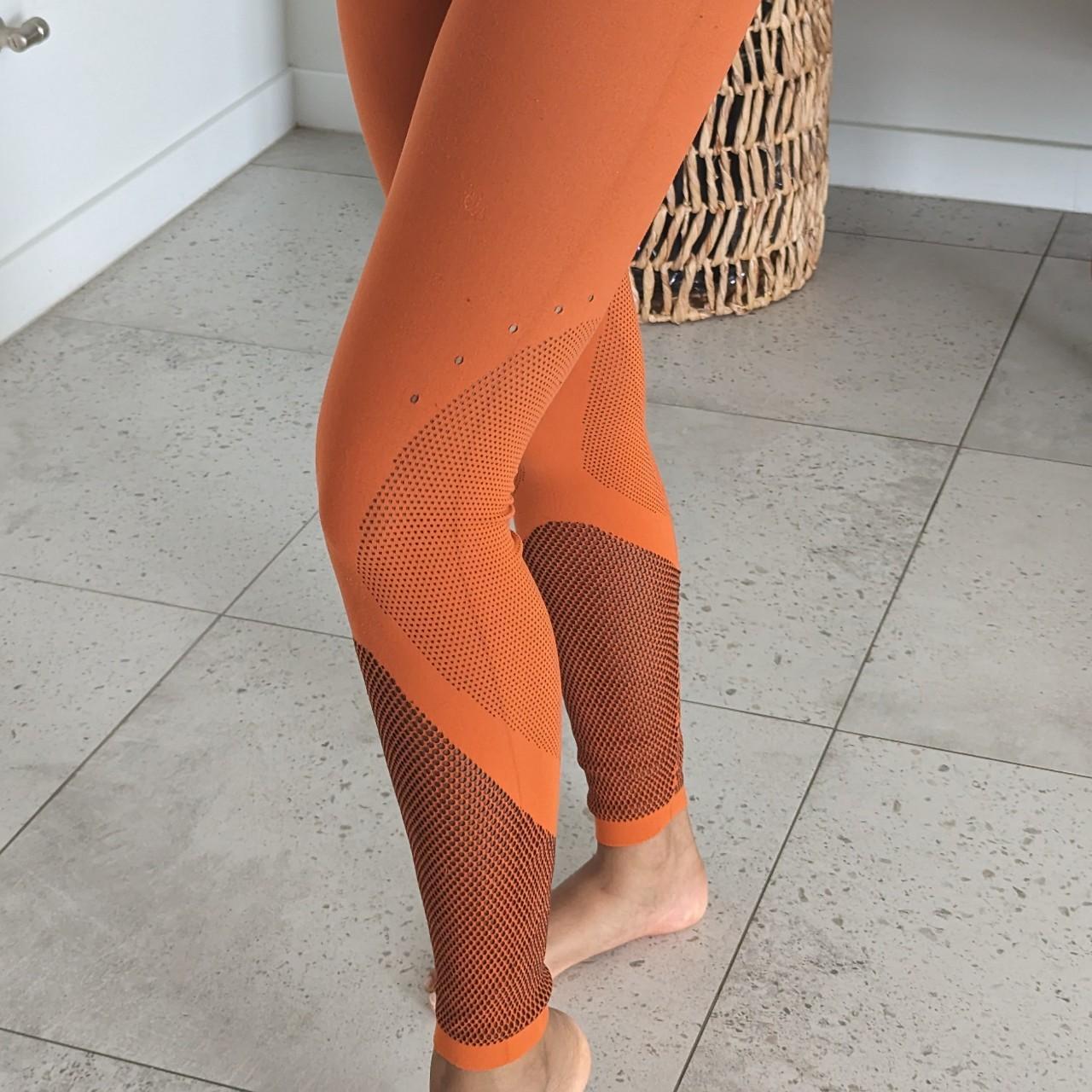 Adidas hot sale orange tights