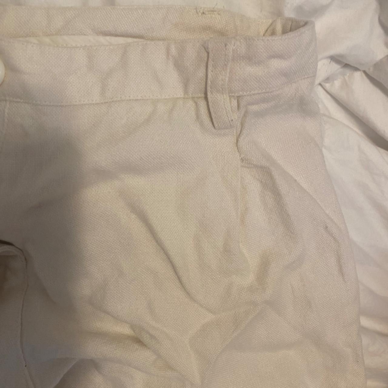 Brandy Melville Women's Cream and White Trousers | Depop