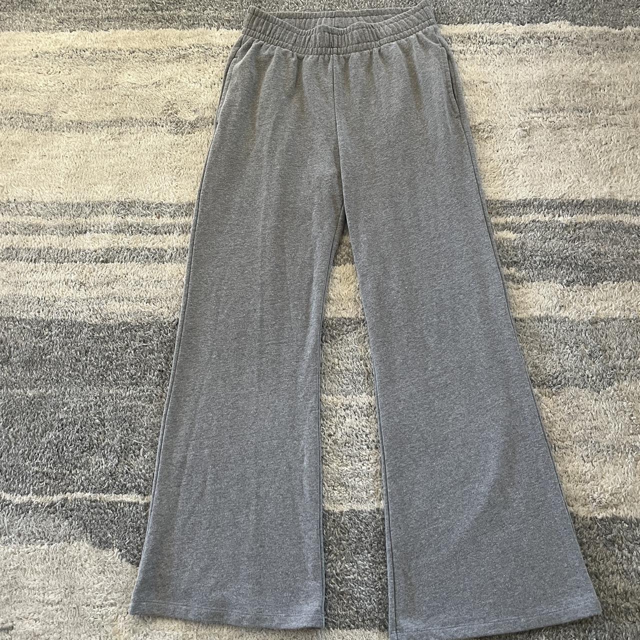 target grey flare sweatpants size m could fit... Depop