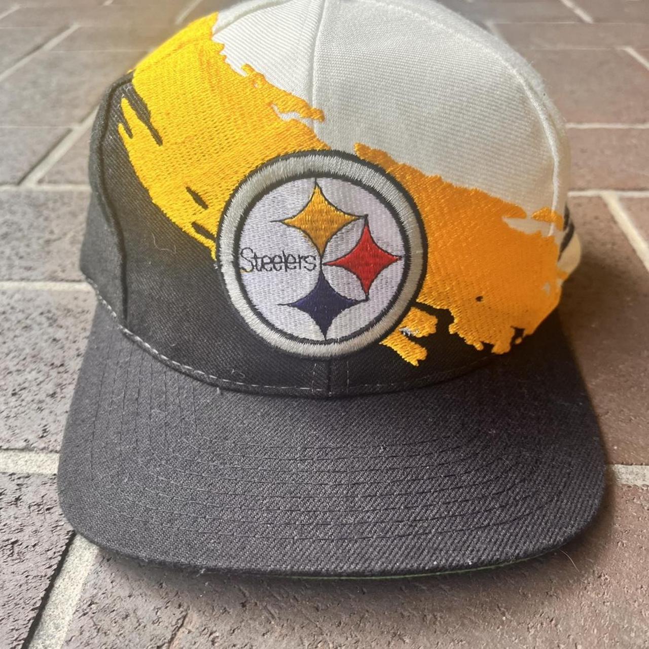 Pittsburgh Steelers Hat 90s Logo Athletic Splash NFL Proline Vtg