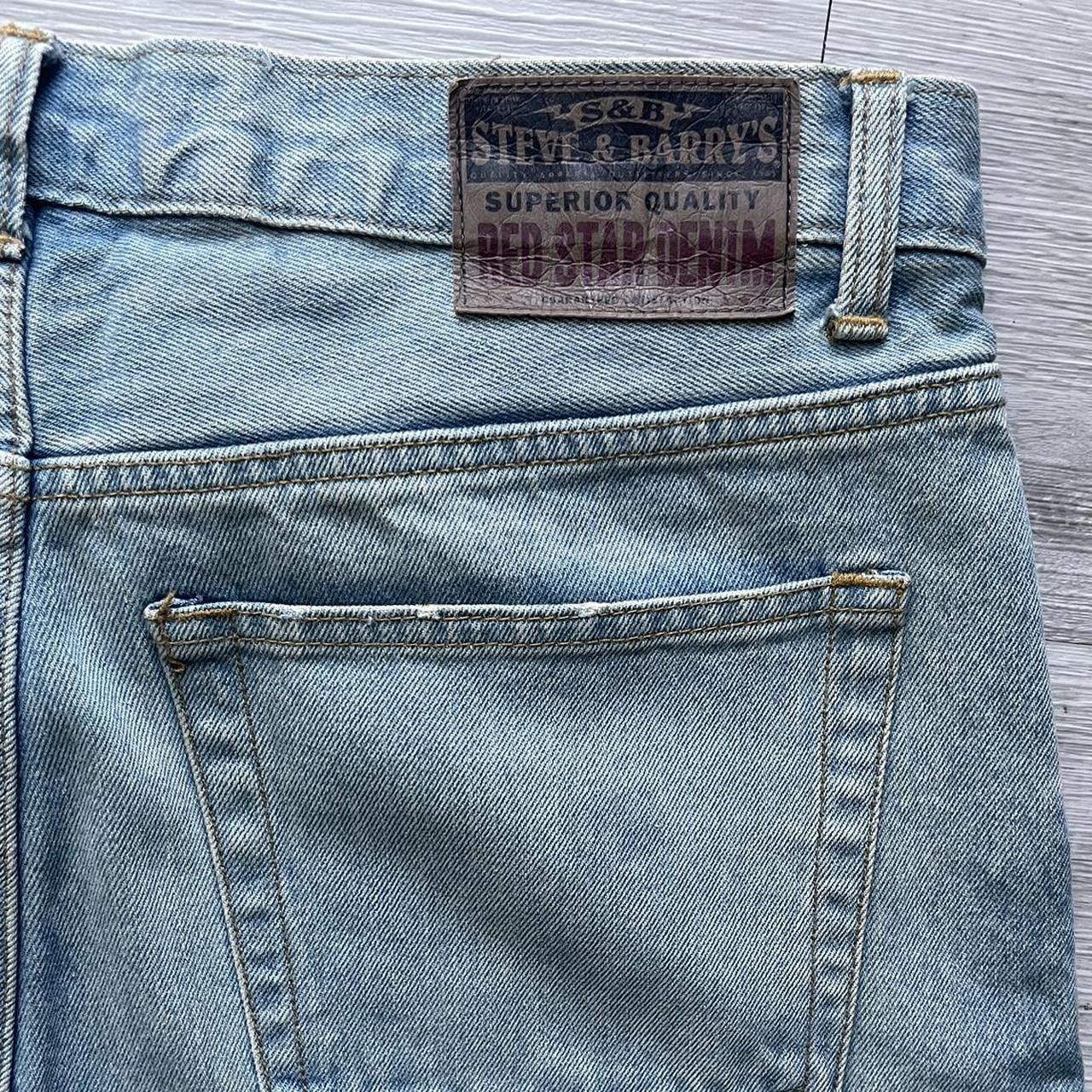 Steve & Barry's Men's VINTAGE Denim Blue Jeans 34x32 grunge retro