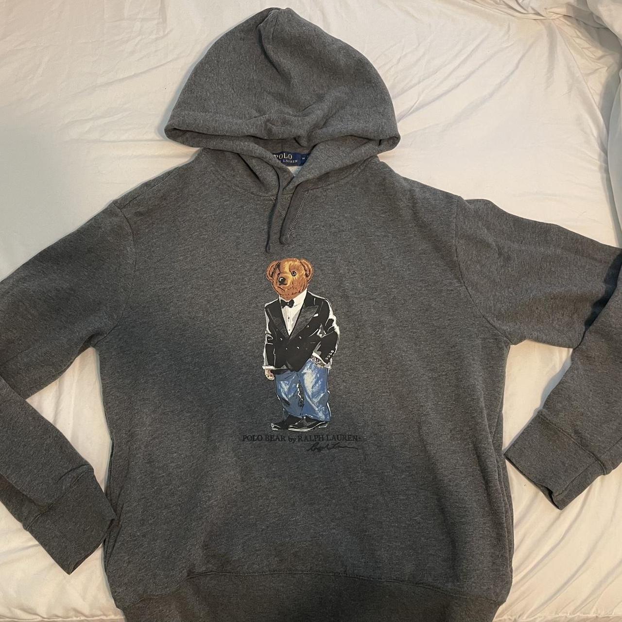 Polo Ralph Lauren Men's Hoodie Grey M – Polo Ralph Lauren Bear