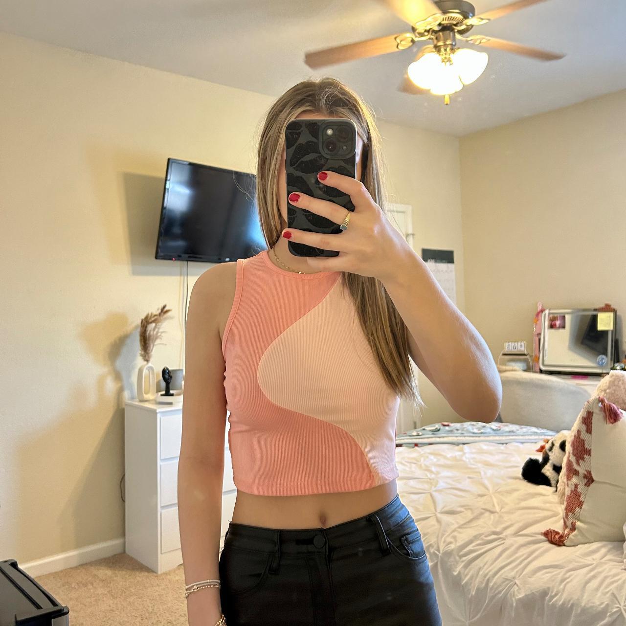 black long sleeve crop top | Depop