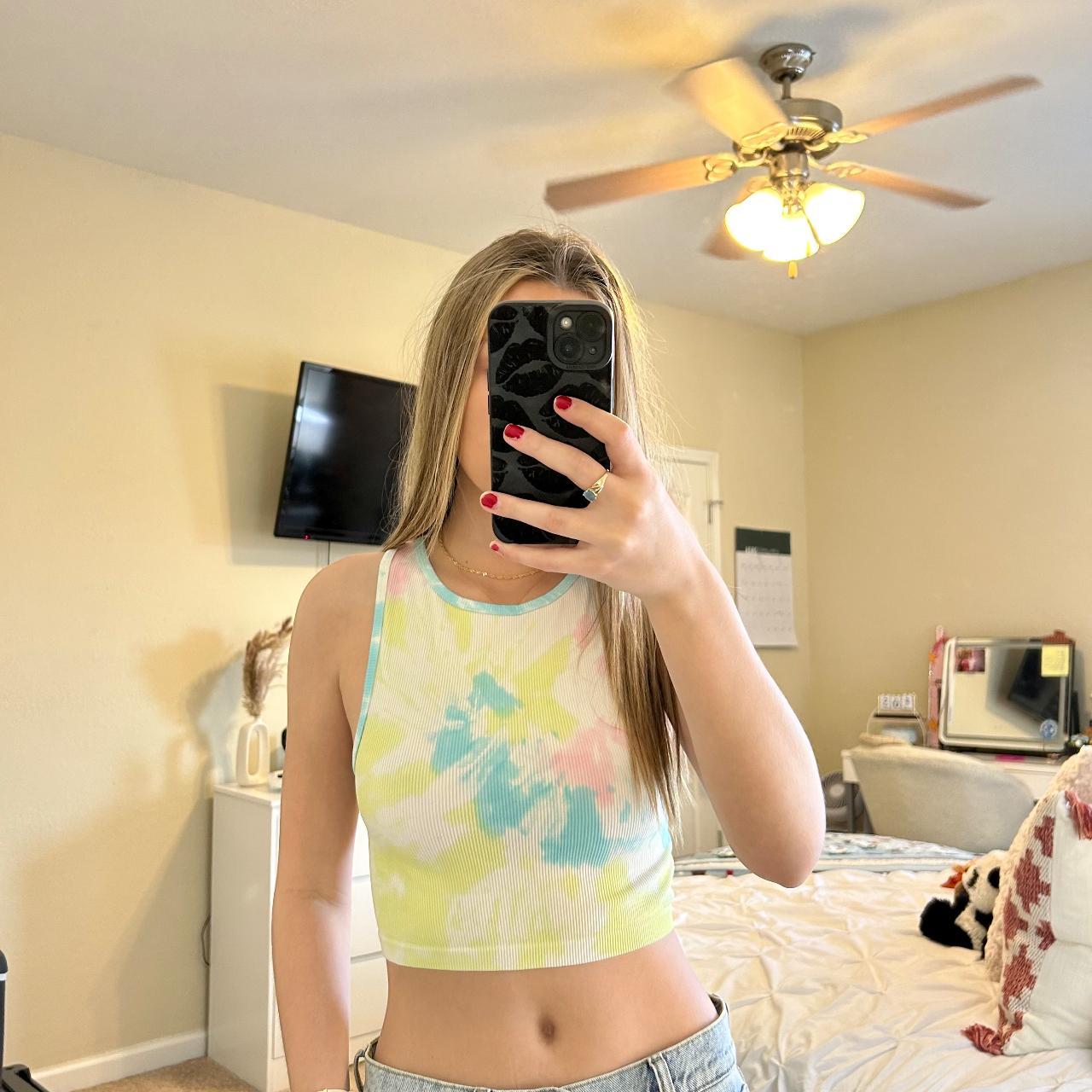 black long sleeve crop top | Depop